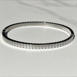 New! “Joni” Silver Ribbed Bracelet